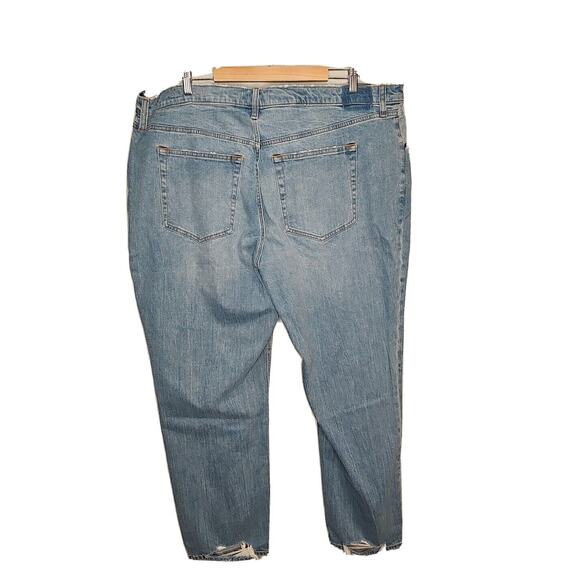 Abercrombie & Fitch Women's Blue Ankle Straight Ultra High Rise Jeans Size 36 - Picture 2 of 4